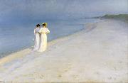 Peter Severin Kroyer Summer Evening on the Southern Beach (nn03) oil painting